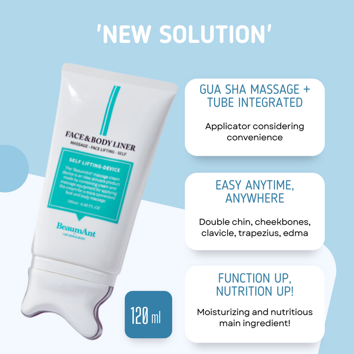 BeaumAnt  Gua Sha Massager Face & Neck Lifting Cream 120ml