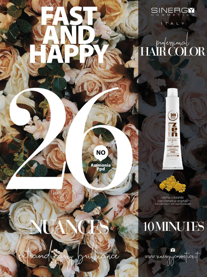 Sinergy Cosmetics Zen Hair Color Ammonia Free 10 Min 100ml